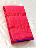 Load image into Gallery viewer, Classic Pinkish Red &amp; Purple 2gm Zari Elegance Kanchipuram Handloom Silk Saree SS24804
