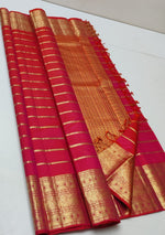 Load image into Gallery viewer, Classic Pinkish Red Elegance Handloom Soft Silk Saree SS25483
