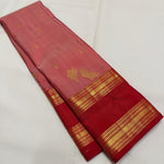 Load image into Gallery viewer, Classic Rose &amp; Chilly Red 2gm Zari Vintage Style Elegance Kanchipuram Handloom Silk Saree SS25480
