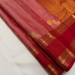 Load image into Gallery viewer, Classic Rose &amp; Chilly Red 2gm Zari Vintage Style Elegance Kanchipuram Handloom Silk Saree SS25480
