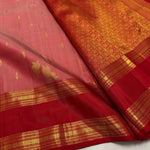 Load image into Gallery viewer, Classic Rose &amp; Chilly Red 2gm Zari Vintage Style Elegance Kanchipuram Handloom Silk Saree SS25480
