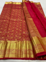 Load image into Gallery viewer, Classic Deep Pink 2gm Zari Bridal Elegance Kanchipuram Handloom Silk Saree SS25528

