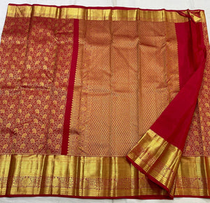 Classic Deep Pink 2gm Zari Bridal Elegance Kanchipuram Handloom Silk Saree SS25528