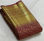 Load image into Gallery viewer, Classic Barn Red 2gm Zari Bridal Elegance Kanchipuram Handloom Silk Saree SS25532
