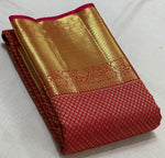 Load image into Gallery viewer, Classic Dark Pink 2gm Zari Bridal Elegance Kanchipuram Handloom Silk Saree SS25530
