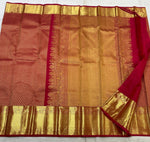 Load image into Gallery viewer, Classic Dark Pink 2gm Zari Bridal Elegance Kanchipuram Handloom Silk Saree SS25530
