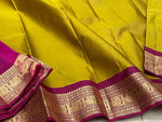 Load image into Gallery viewer, Classic Gold &amp; Rhubarb Purple 2gm Zari Kanchipuram Handloom Silk Saree SS25522
