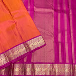 Load image into Gallery viewer, Classic Orange &amp; Pink 2gm Zari Kanchipuram Handloom Silk Saree SS25520

