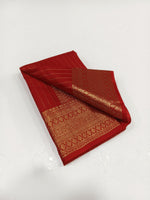 Load image into Gallery viewer, Classic Crimson Red Kanchipuram Handloom Silk Saree SS25508
