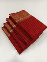 Load image into Gallery viewer, Classic Crimson Red Kanchipuram Handloom Silk Saree SS25508
