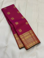 Load image into Gallery viewer, Classic Berry Pink 1gm Zari Kanchipuram Handloom Silk Saree SS25853
