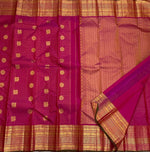 Load image into Gallery viewer, Classic Berry Pink 1gm Zari Kanchipuram Handloom Silk Saree SS25853
