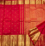 Load image into Gallery viewer, Classic Scarlet Red 1gm Zari Kanchipuram Handloom Silk Saree SS25852
