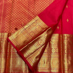 Load image into Gallery viewer, Classic Scarlet Red 1gm Zari Kanchipuram Handloom Silk Saree SS25852
