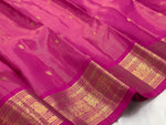 Load image into Gallery viewer, Classic Deep Pink 2gm Zari Vaira Oosi Elegance Kanchipuram Handloom Silk Saree SS27523
