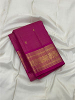 Load image into Gallery viewer, Classic Deep Pink 2gm Zari Vaira Oosi Elegance Kanchipuram Handloom Silk Saree SS27523
