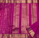 Load image into Gallery viewer, Classic Deep Pink 2gm Zari Vaira Oosi Elegance Kanchipuram Handloom Silk Saree SS27523
