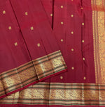 Load image into Gallery viewer, Classic Ruby Red 1gm Zari Butta Elegance Kanchipuram Handloom Silk Saree SS27519
