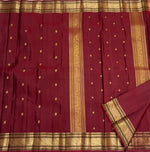Load image into Gallery viewer, Classic Ruby Red 1gm Zari Butta Elegance Kanchipuram Handloom Silk Saree SS27519
