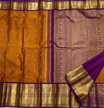 Load image into Gallery viewer, Classic Burnt Orange &amp; Vadamalli 1gm Vintage Butta Elegance Kanchipuram Handloom Silk Saree SS27517
