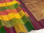 Load image into Gallery viewer, Classic Dark Forest Green 1gm Orissa Design Elegance Kanchipuram Handloom Silk Saree SS27515
