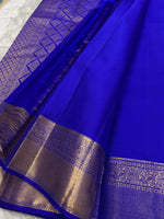 Load image into Gallery viewer, Classic Robin Blue Elegance Kanchipuram Handloom Silk Saree SS27829
