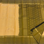 Load image into Gallery viewer, Classic Corn Yellow &amp; Olive Mustard 1gm Zari Elegance Kanchipuram Handloom Silk Saree SS28027
