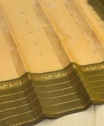Load image into Gallery viewer, Classic Corn Yellow &amp; Olive Mustard 1gm Zari Elegance Kanchipuram Handloom Silk Saree SS28027
