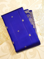 Load image into Gallery viewer, Classic Royal Blue Bridal Elegance Kanchipuram Handloom Silk Saree SS28042
