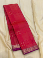 Load image into Gallery viewer, Classic Crimson Red Elegance Kanchipuram Handloom Silk Saree SS28040
