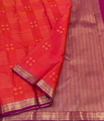 Load image into Gallery viewer, Classic Crimson Red Elegance Kanchipuram Handloom Silk Saree SS28040
