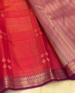 Load image into Gallery viewer, Classic Crimson Red Elegance Kanchipuram Handloom Silk Saree SS28040

