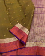 Load image into Gallery viewer, Classic Mustard &amp; Vadamalli Elegance Kanchipuram Handloom Silk Saree SS28037
