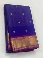 Load image into Gallery viewer, Classic Robin Blue &amp; Vadamalli 2gm Zari Bridal Elegance Kanchipuram Handloom Silk Saree SS28030
