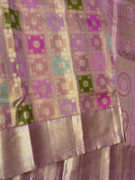 Load image into Gallery viewer, Classic Multi Mauve Pink Bridal Elegance Kanchipuram Handloom Silk Saree SS28046
