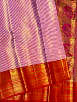 Load image into Gallery viewer, Classic Baby Pink Bridal Elegance Kanchipuram Handloom Silk Saree SS28051
