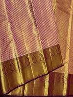 Load image into Gallery viewer, Classic Golden Cocoa Bridal Elegance Kanchipuram Handloom Silk Saree SS28055
