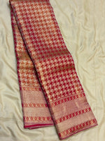 Load image into Gallery viewer, Classic Golden Brick Red Bridal Elegance Kanchipuram Handloom Silk Saree SS28057
