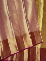 Load image into Gallery viewer, Classic Gold &amp; Ruby Pink Bridal Elegance Kanchipuram Handloom Silk Saree SS28059
