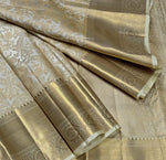 Load image into Gallery viewer, Classic Champagne Flora 2gm Zari Bridal Elegance Kanchipuram Handloom Silk Saree SS28138
