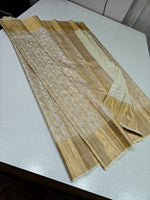 Load image into Gallery viewer, Classic Champagne Flora 2gm Zari Bridal Elegance Kanchipuram Handloom Silk Saree SS28138
