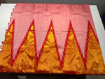 Load image into Gallery viewer, Classic Blush Pink &amp; Red 2gm Zari 8kol Weaving Korvai Temple Bridal Elegance Kanchipuram Handloom Silk Saree SS28150
