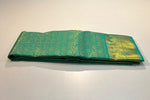 Load image into Gallery viewer, Classic Sea Green 1gm Zari Bridal Elegance Kanchipuram Handloom Silk Saree SS28149
