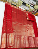 Load image into Gallery viewer, Classic Red Ahaana Krishna Bridal Elegance Kanchipuram Handloom Silk Saree SS28148
