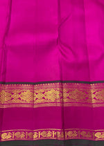 Load image into Gallery viewer, Classic Deep Cerise Pink &amp; Brick Orange 2gm Zari Bridal Elegance Kanchipuram Handloom Silk Saree SS28163
