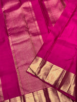 Load image into Gallery viewer, Classic Glow Purple 2gm Zari Bridal Elegance Kanchipuram Handloom Silk Saree SS28154
