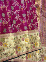 Load image into Gallery viewer, Classic Vadamalli &amp; Pearl Beige 2gm Zari Meenakari Designer Brocade Bridal Elegance Kanchipuram Handloom Silk Saree SS28413
