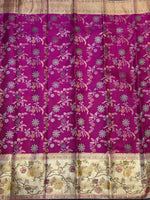 Load image into Gallery viewer, Classic Vadamalli &amp; Pearl Beige 2gm Zari Meenakari Designer Brocade Bridal Elegance Kanchipuram Handloom Silk Saree SS28413
