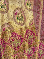 Load image into Gallery viewer, Classic Deep Ruby Pink &amp; Gold 2gm Zari Meenakari Designer Brocade Bridal Elegance Kanchipuram Handloom Silk Saree SS28408
