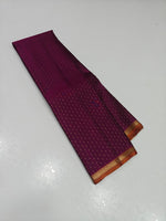 Load image into Gallery viewer, Classic Dark Wine Red &amp; Mustard 2gm Zari Vintage Elegance Kanchipuram Handloom Silk Saree SS28418
